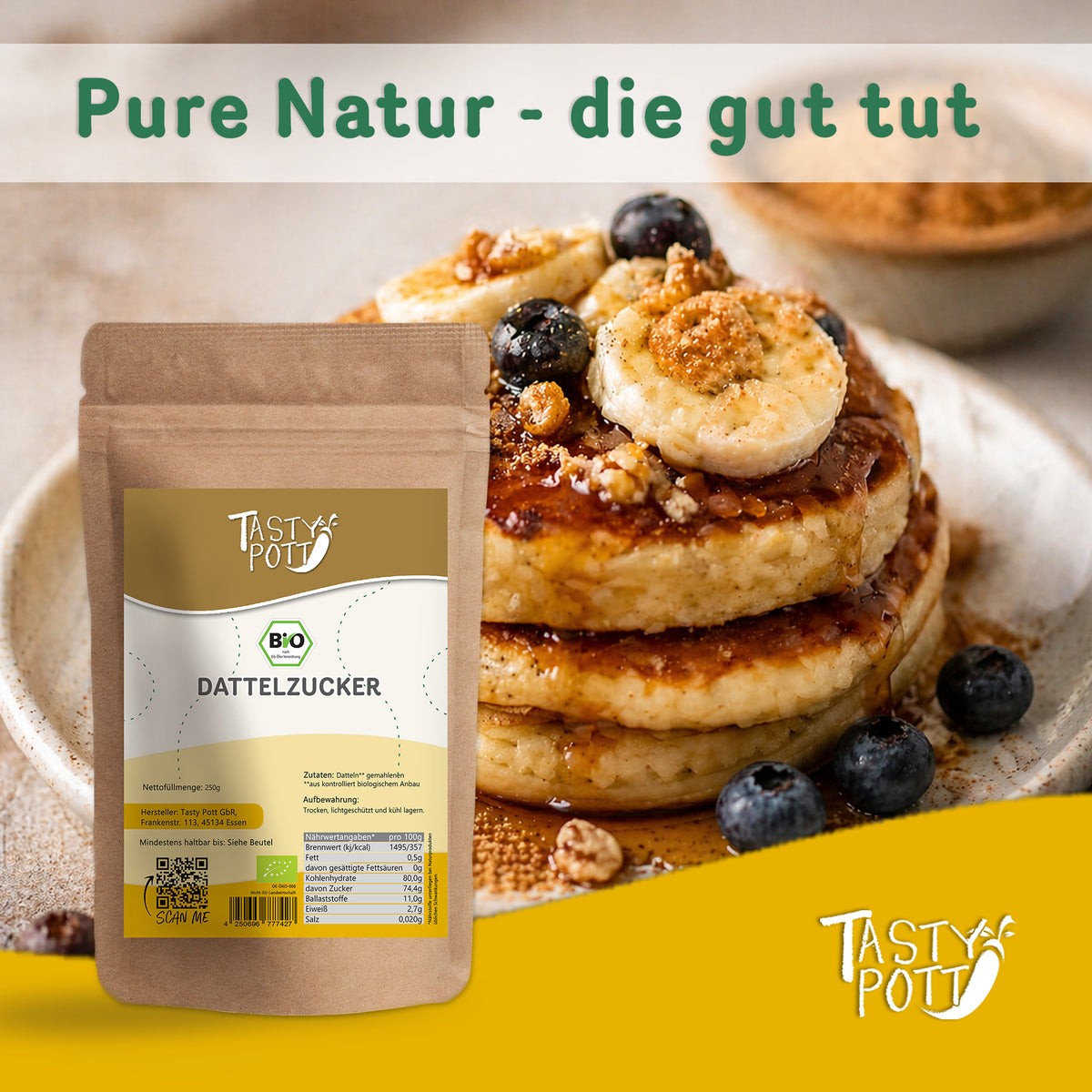 Tasty Pott Bio Dattelzucker - im Beutel — Abbildung 6