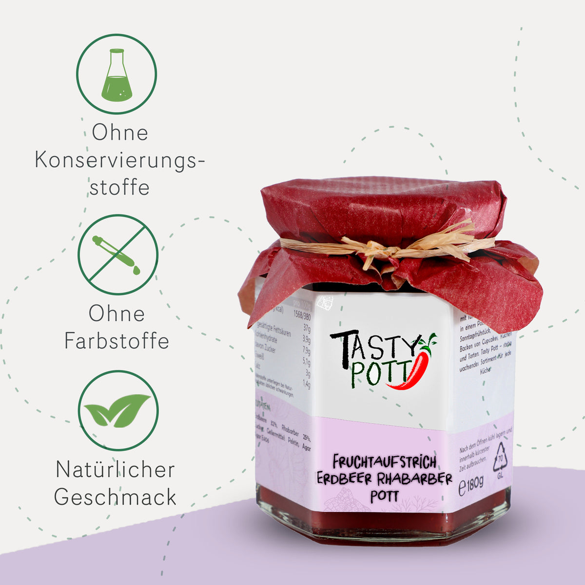 Tasty Pott Fruchtaufstrich Auswahl - Im Glas — Abbildung 5