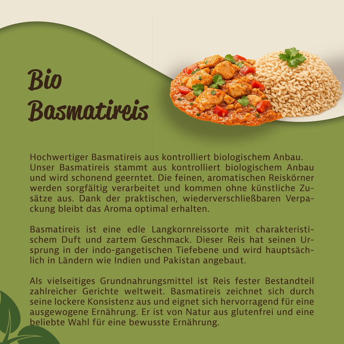 Mynatura Bio Vollkorn Basmatireis ab 1kg Beutel — Abbildung 3