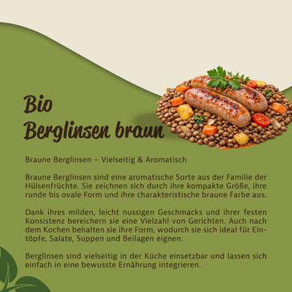 Mynatura Bio Berglinsen braun im Beutel (1kg) — Abbildung 3