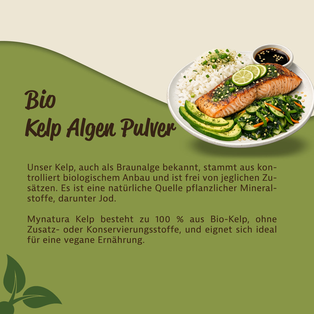 Mynatura Bio Kelp Pulver – 200g — Abbildung 3
