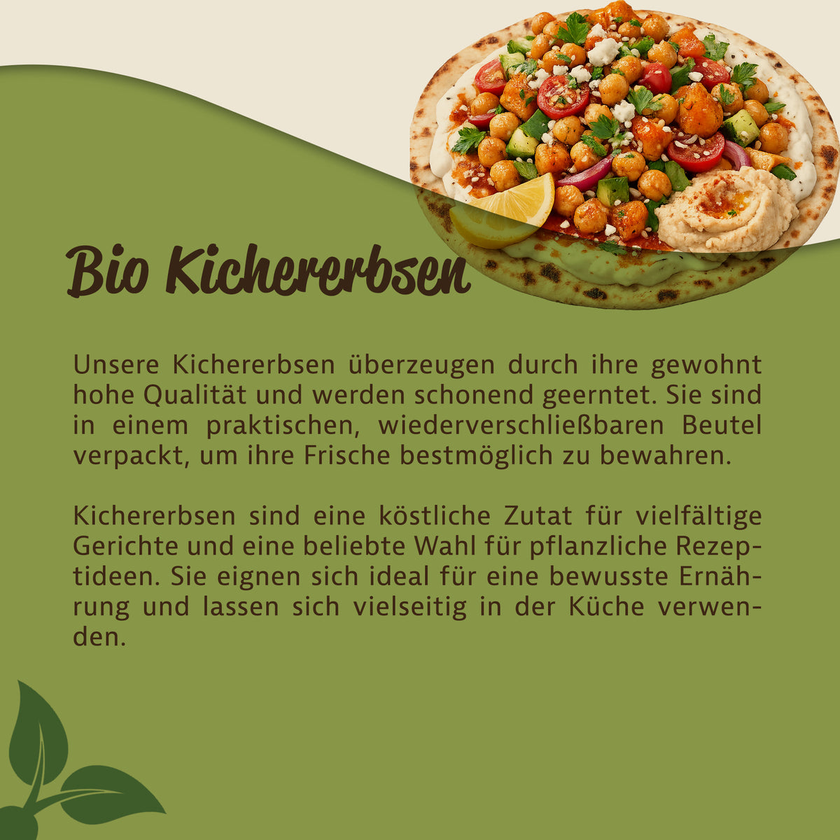 Mynatura Bio Kichererbsen ganz - 1kg Beutel — Abbildung 3