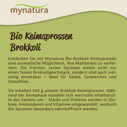 Mynatura Bio Keimsprossen Brokkoli Gemüse (500g) — Abbildung 3