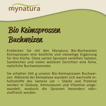 Mynatura Bio Keimsprossen Buchweizen - 500g — Abbildung 4