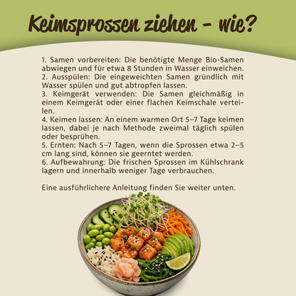 Mynatura Bio Daikon-Rettich Keimsprossen - 500g — Abbildung 5