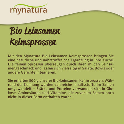 Mynatura Leinsamen Keimsprossen - 500g — Abbildung 4