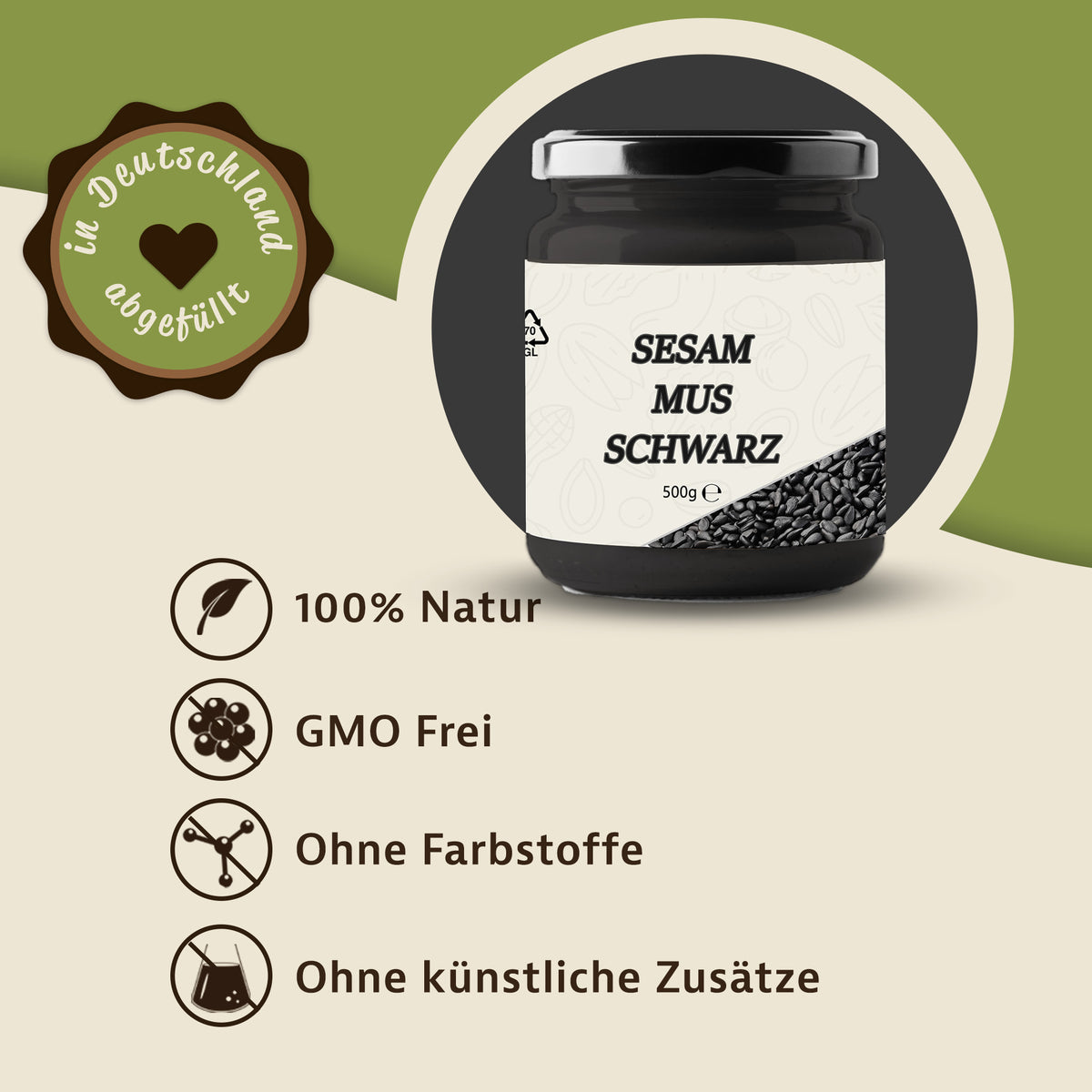 Mynatura Schwarzes Sesammus - (500g) — Abbildung 2