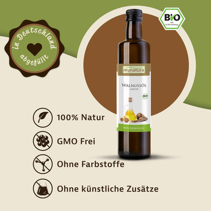 Mynatura Bio Walnussöl – Hochwertiges Pflanzenöl - 250ml — Abbildung 2