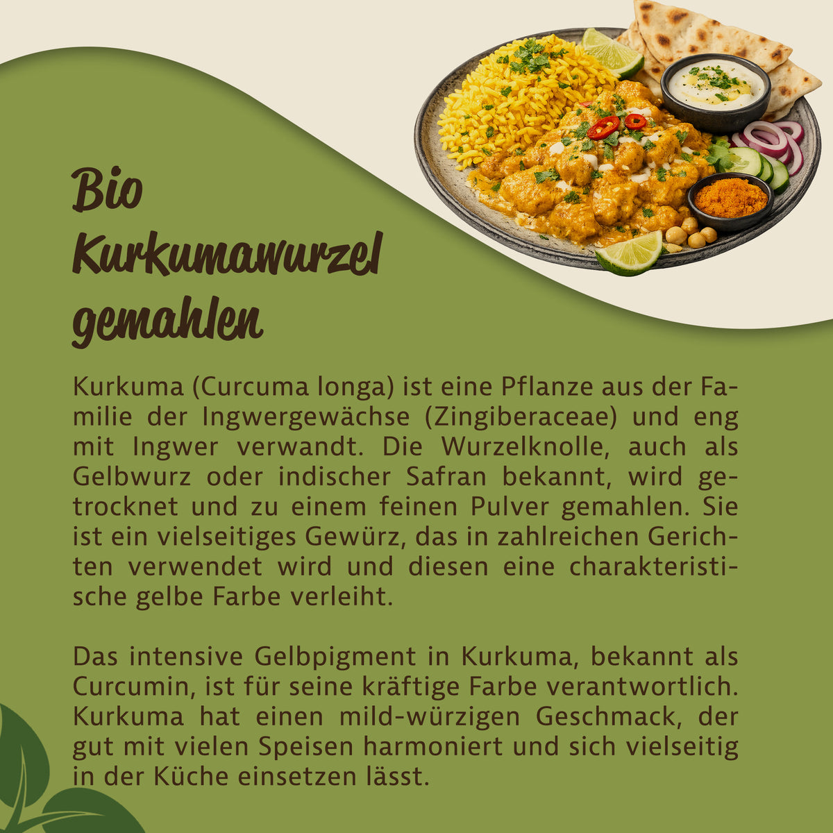 Mynatura Bio Kurkuma Pulver  – 1000g — Abbildung 3