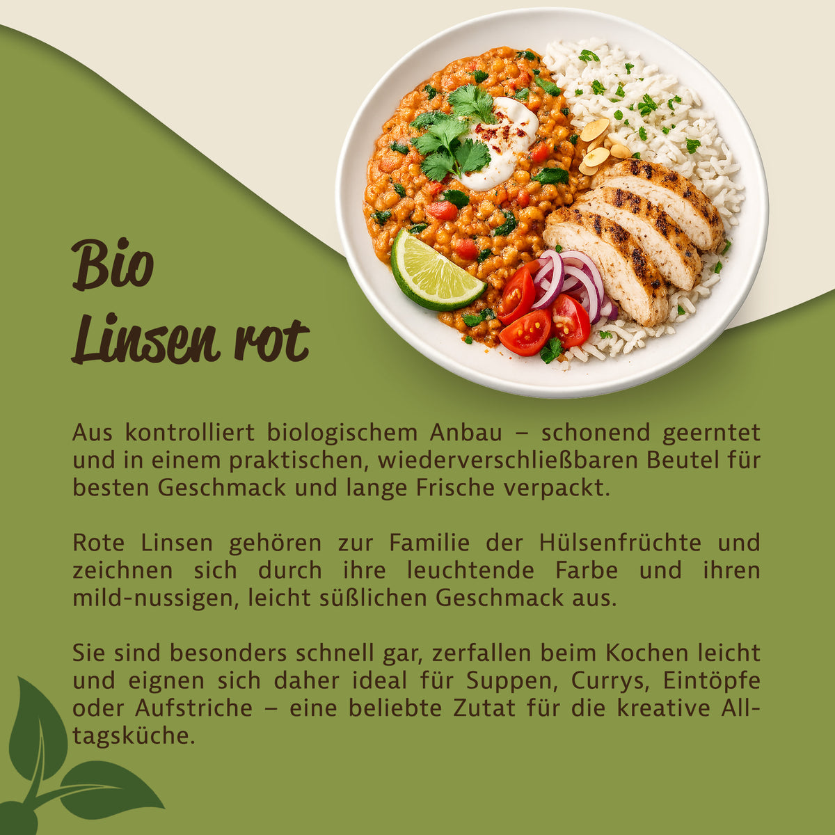 Mynatura Bio Rote Linsen – Proteinreiche Hülsenfrüchte - in verschiedenen Größen — Abbildung 3