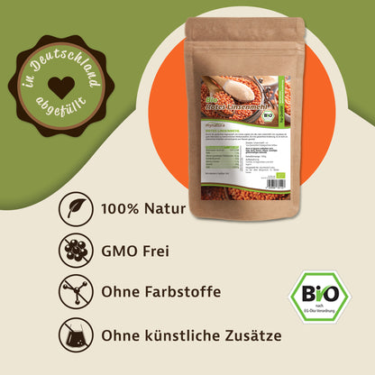 Mynatura Rotes Linsenmehl Bio – Glutenfreies pflanzliches Mehl (1kg) — Abbildung 2