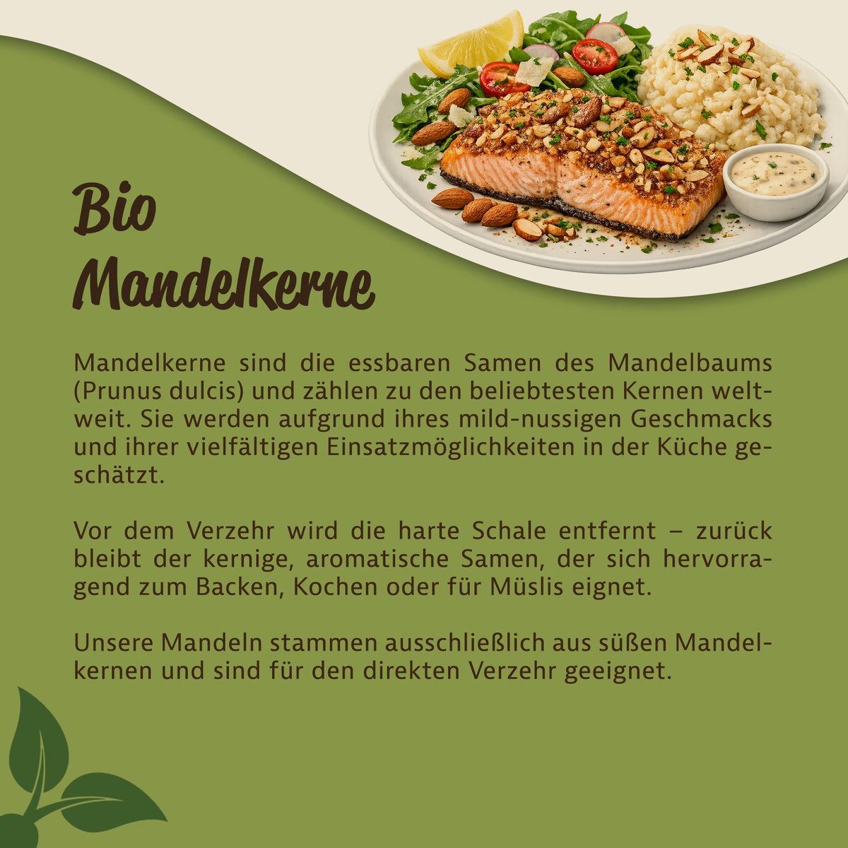 Mynatura Bio Mandelkerne - unbehandelt - Im Beutel (1kg) — Abbildung 3
