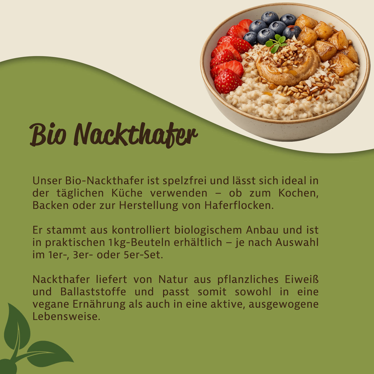 Mynatura Bio Nackthafer - in verschiedenen Größen — Abbildung 3