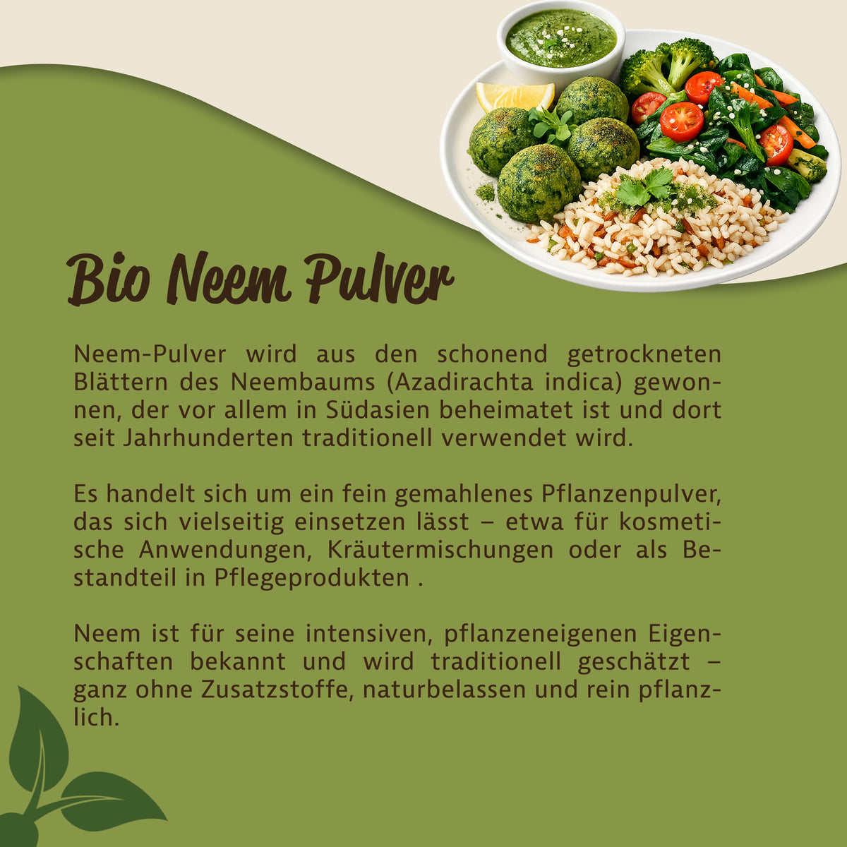 Mynatura Bio Neem Pulver – (250g) — Abbildung 3