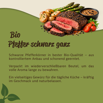 Mynatura Bio Schwarzer Pfeffer ganze Körner - 300g — Abbildung 3