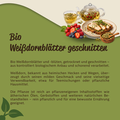 Mynatura Bio Weißdornblätter geschnitten – in verschiedenen Größen — Abbildung 3