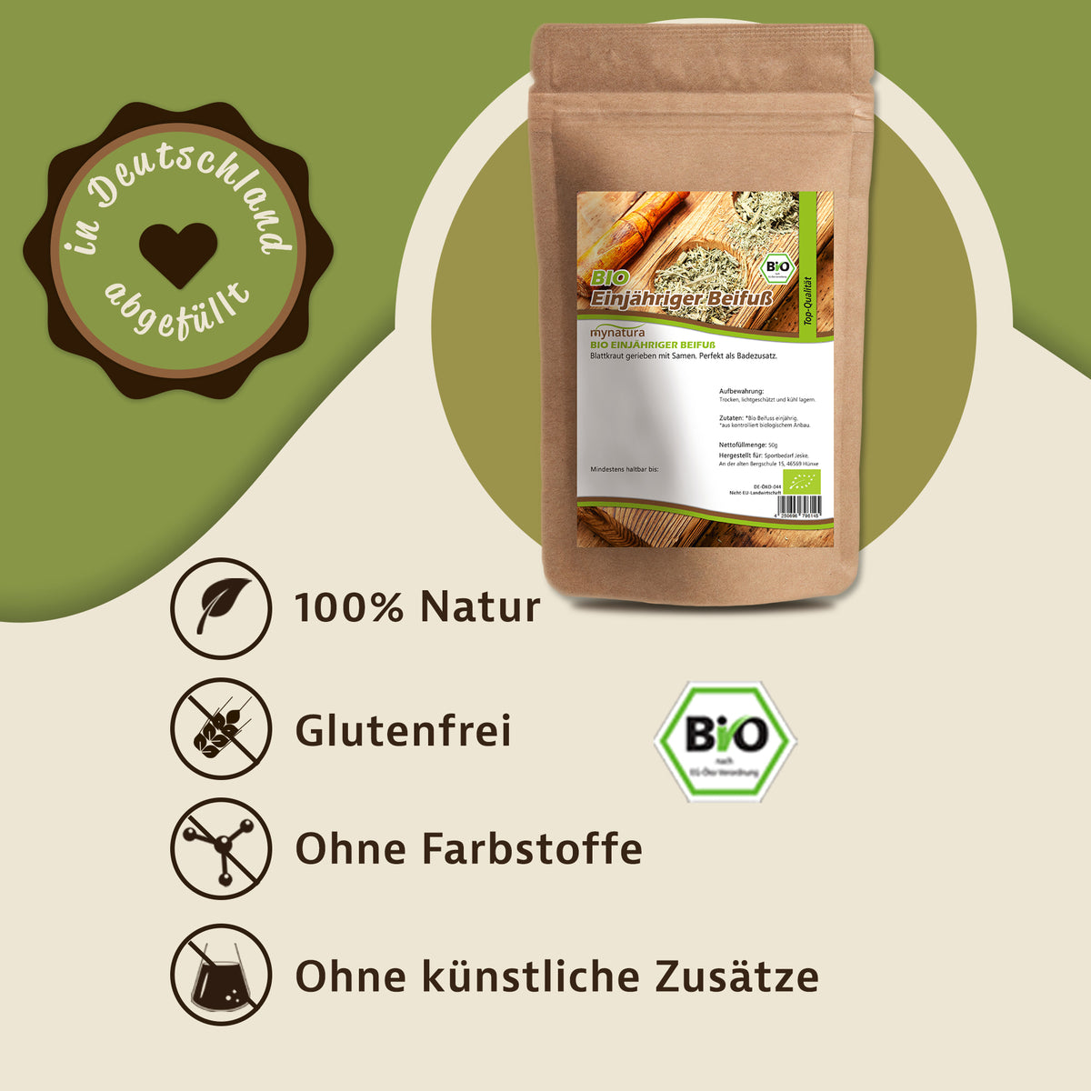 Mynatura Beifußkraut geschnitten - in verschiedenen Größen — Abbildung 2