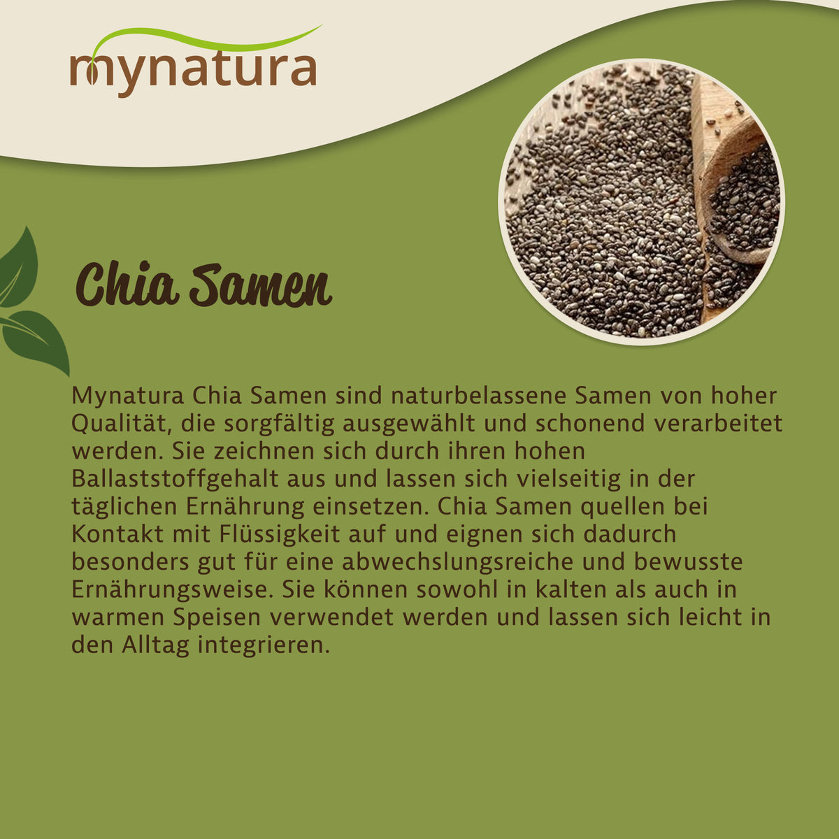 Mynatura Chia Samen – 1000g — Abbildung 3