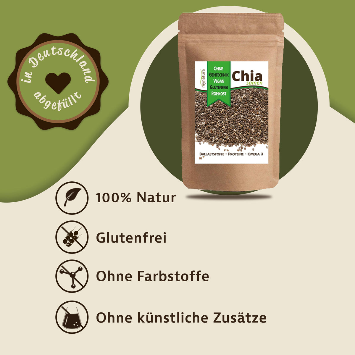 Mynatura Chia Samen – 1000g — Abbildung 2
