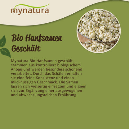 Mynatura Hanfsamen geschält Bio – Im Beutel (1kg) — Abbildung 3