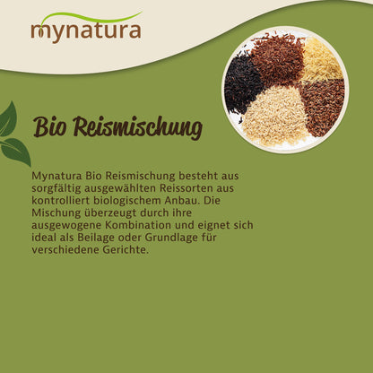 Mynatura Bio Reismischung – Langkorn‑, roter & Wildreis – in verschiedenen Größen — Abbildung 3