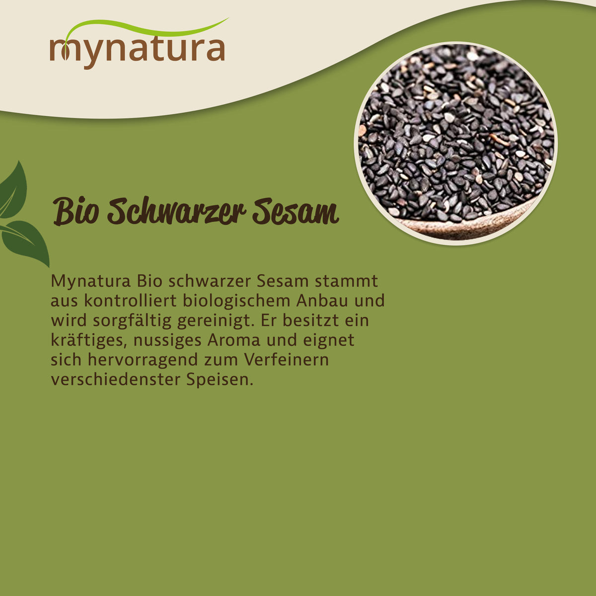 Mynatura Bio Schwarzer Sesam  – (1000g) — Abbildung 3