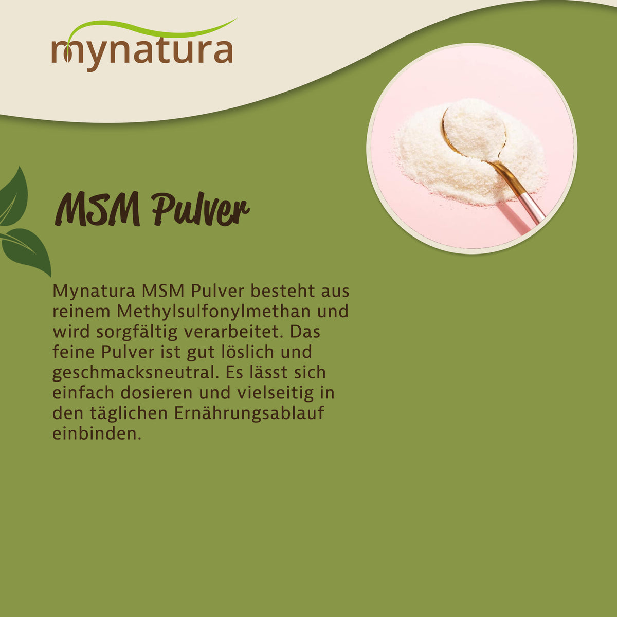 Mynatura MSM Pulver – (1000g) — Abbildung 3