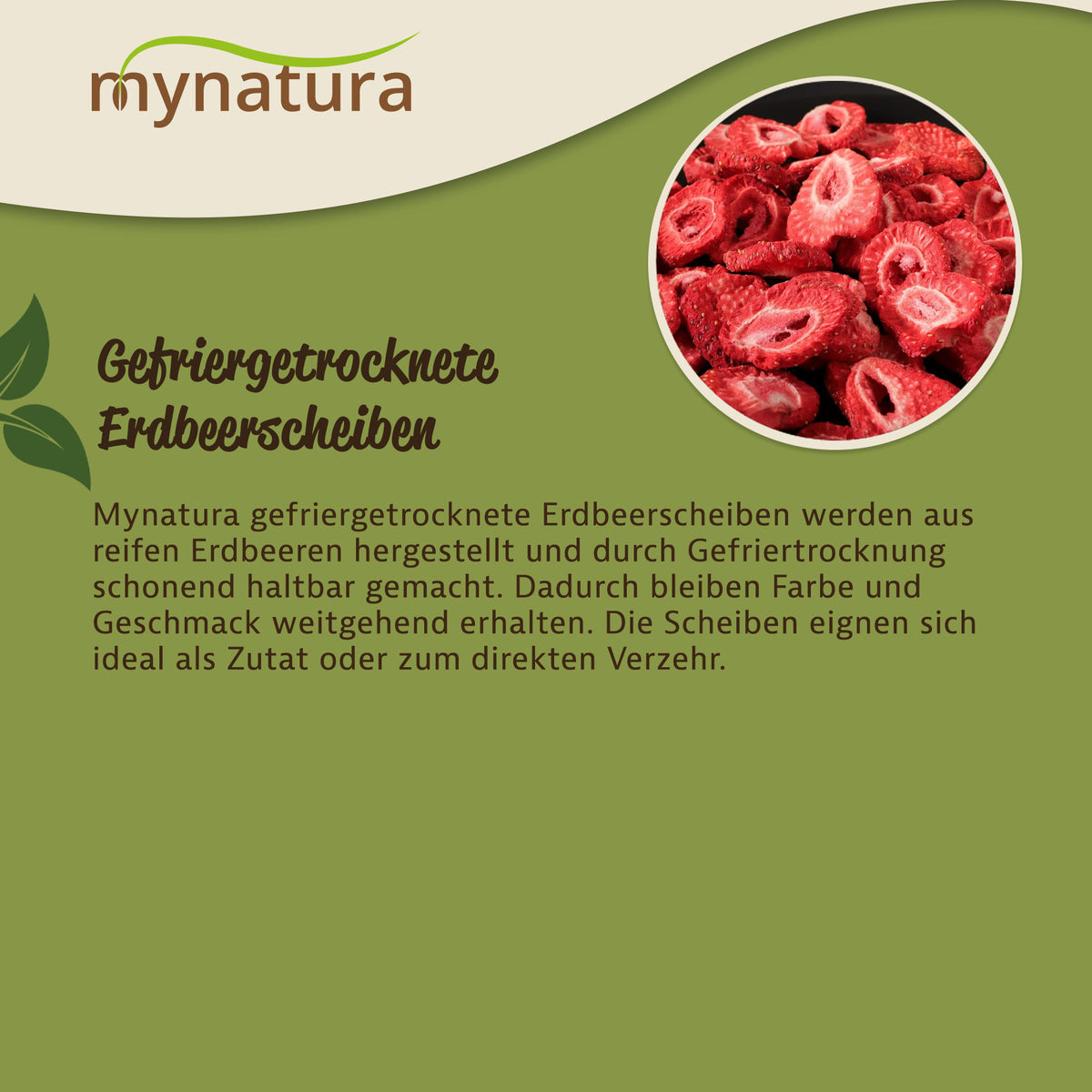 Mynatura Erdbeerscheiben gefriergetrocknet - 350g — Abbildung 3