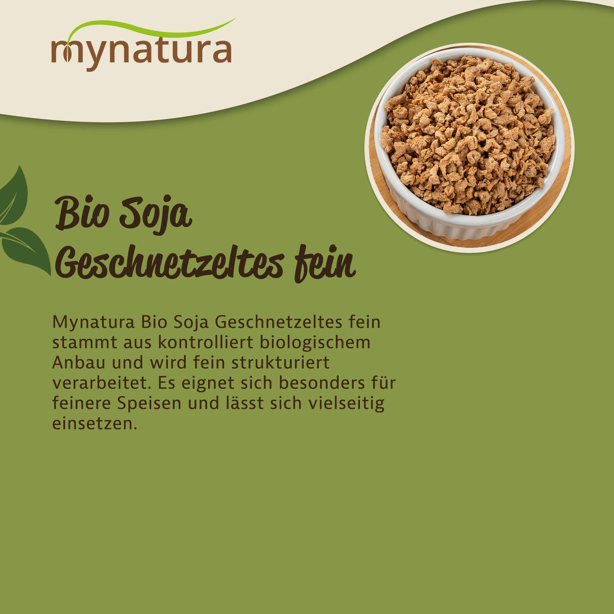 Mynatura Bio Soja Geschnetzeltes - Fein - 1kg — Abbildung 3