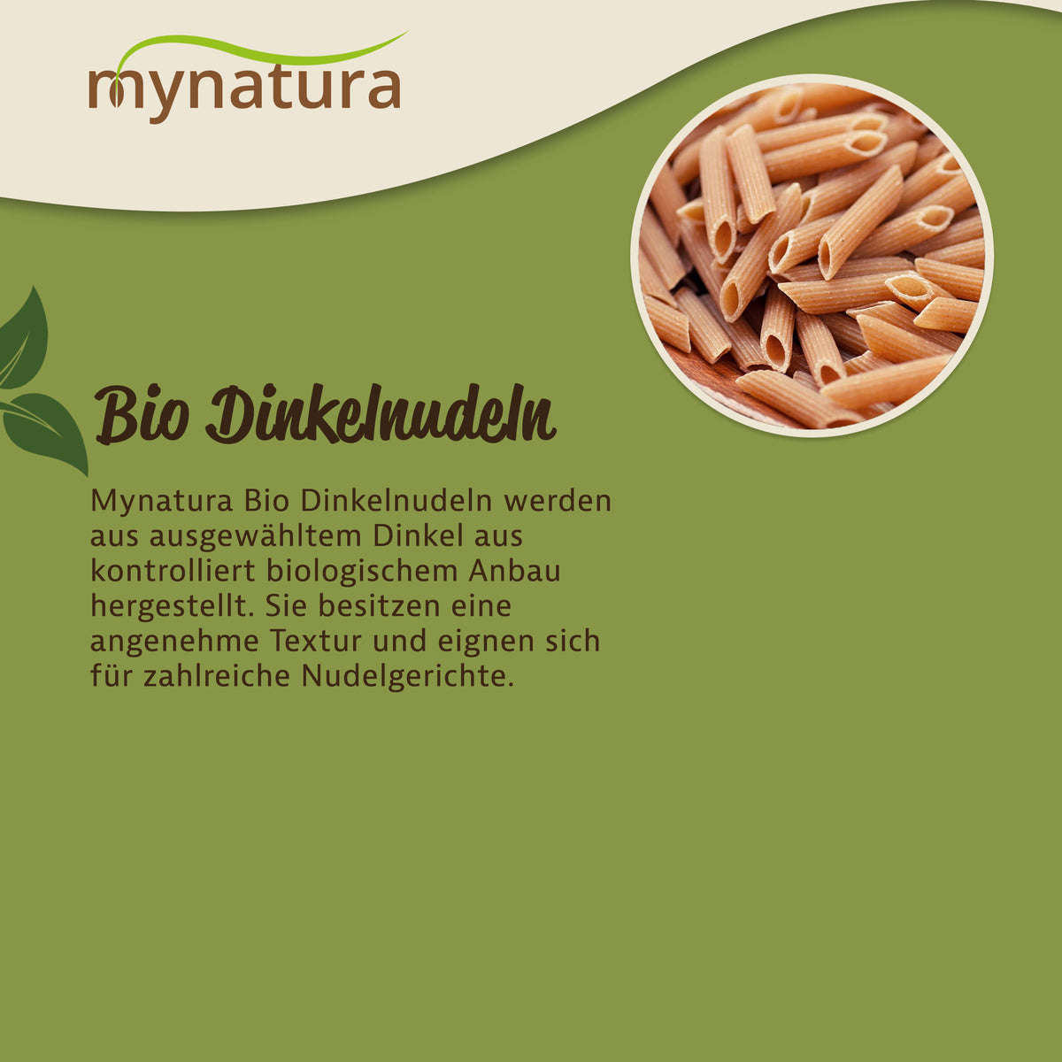 Mynatura Bio Dinkel Penne Vollkorn Nudeln - 1kg Beutel — Abbildung 3