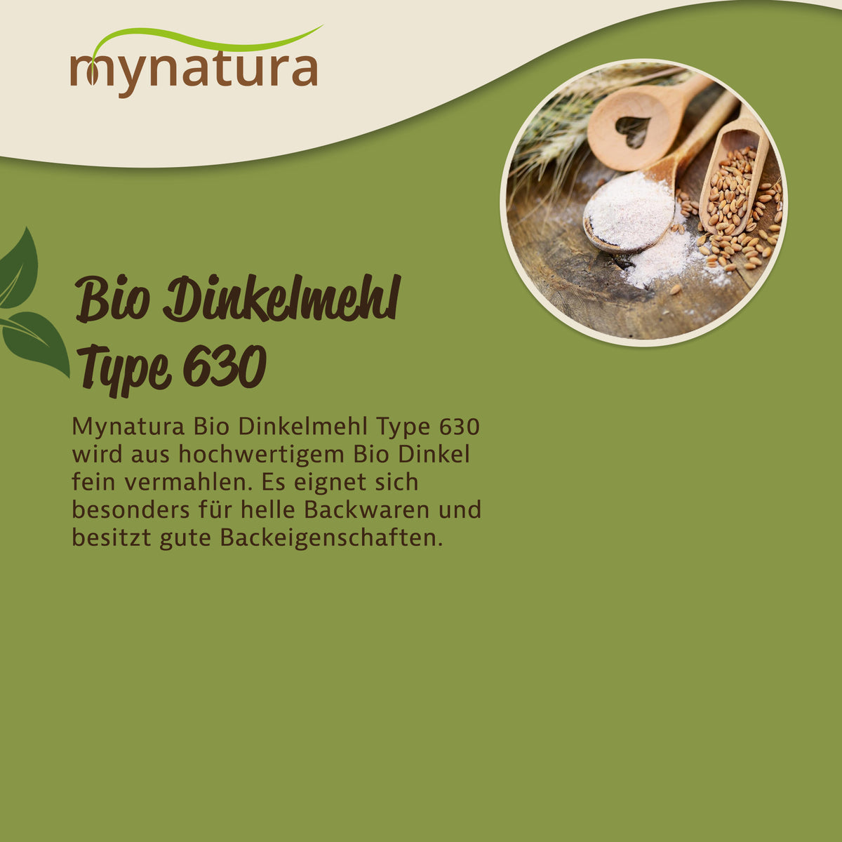 Mynatura Bio Dinkelmehl Type 630 1kg — Abbildung 3
