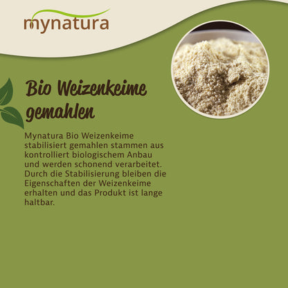 Mynatura Bio Weizenkeime stabilisiert gemahlen - 1kg Beutel — Abbildung 3