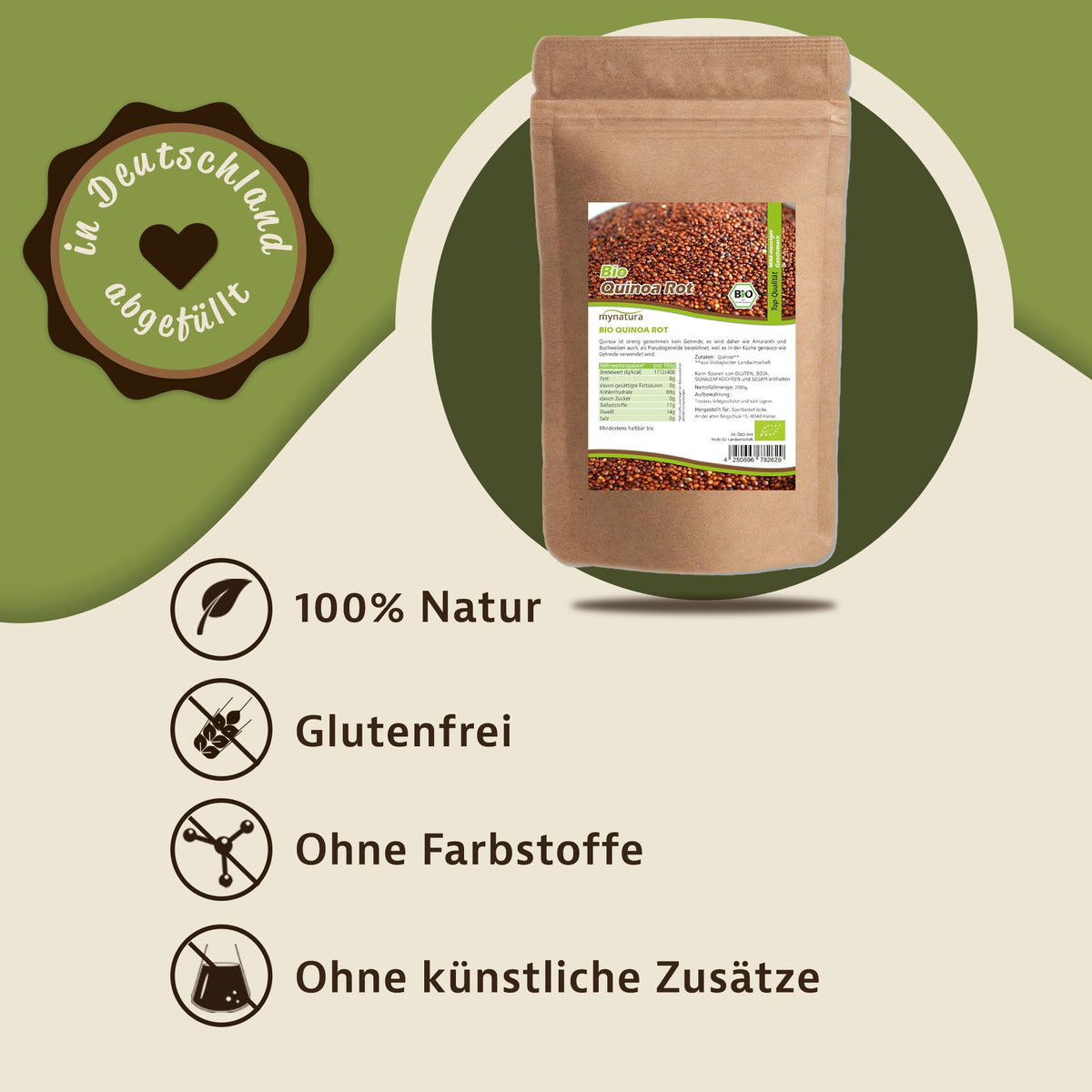 Mynatura Rotes Bio Quinoa 2kg — Abbildung 2