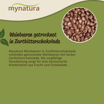 Mynatura Weinbeeren in Zartbitterschokolade – 1kg Beutel — Abbildung 3