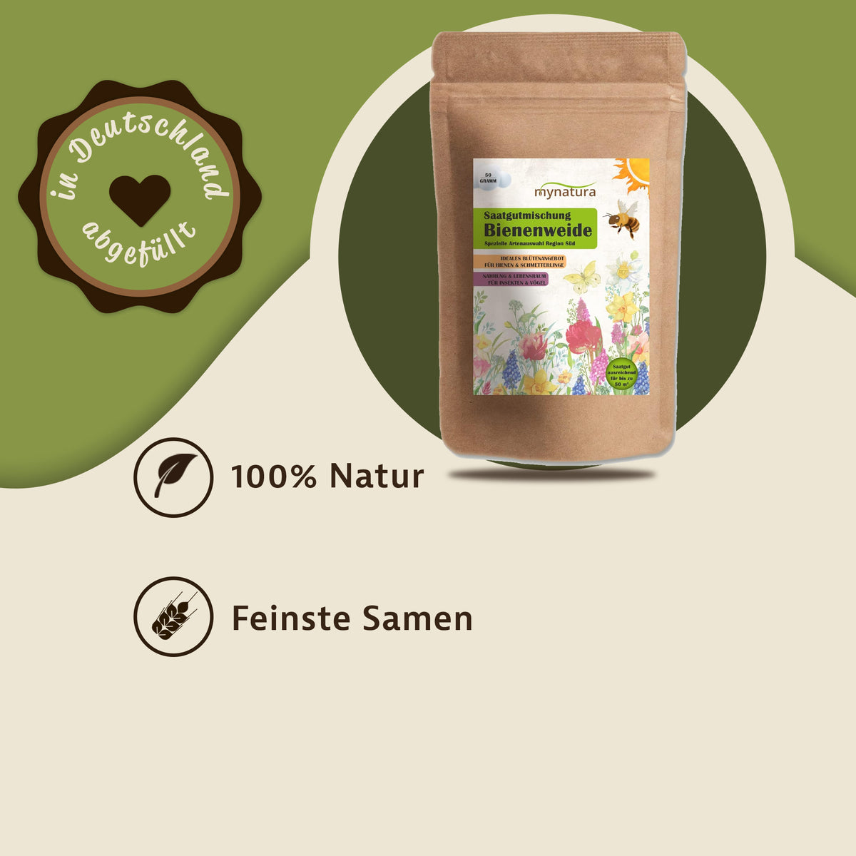 Mynatura Bienenweide Süd Bienen Saatgut 50g — Abbildung 2