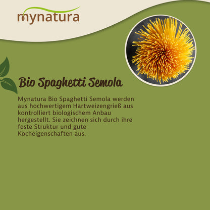 Mynatura Bio Spaghetti Semola Nudeln ab 1Kg — Abbildung 3