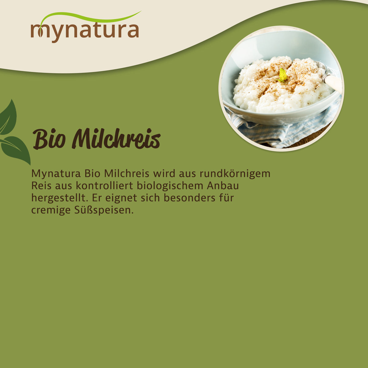 Mynatura Bio Milchreis Rundkornreis - 1kg — Abbildung 3