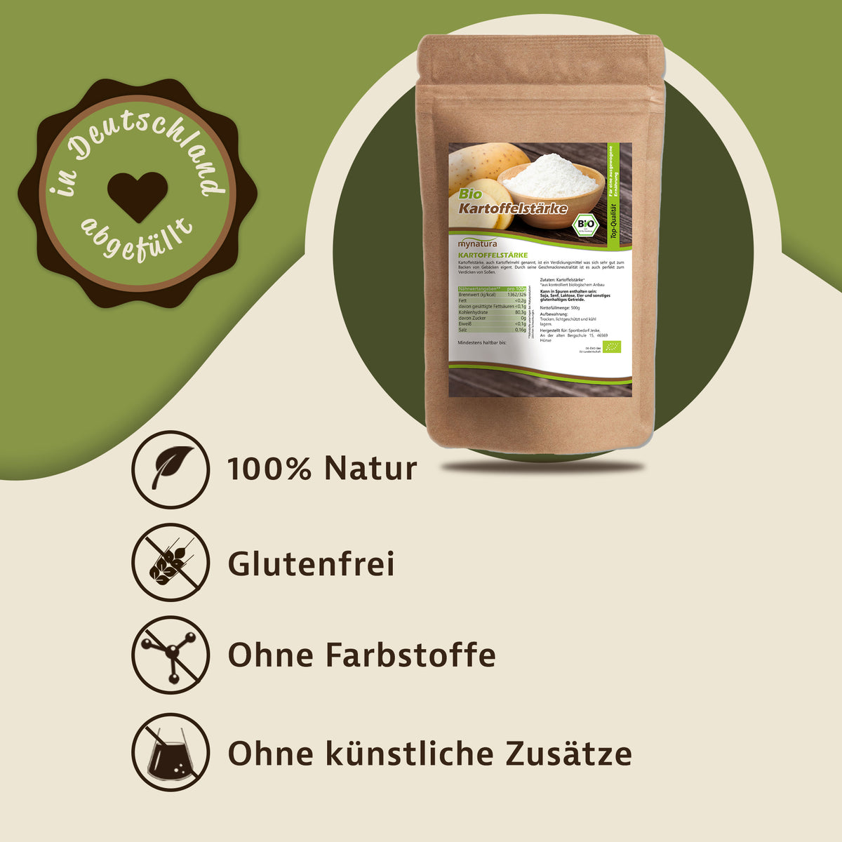 Mynatura Bio Kartoffelstärke - in verschiedenen Größen — Abbildung 2