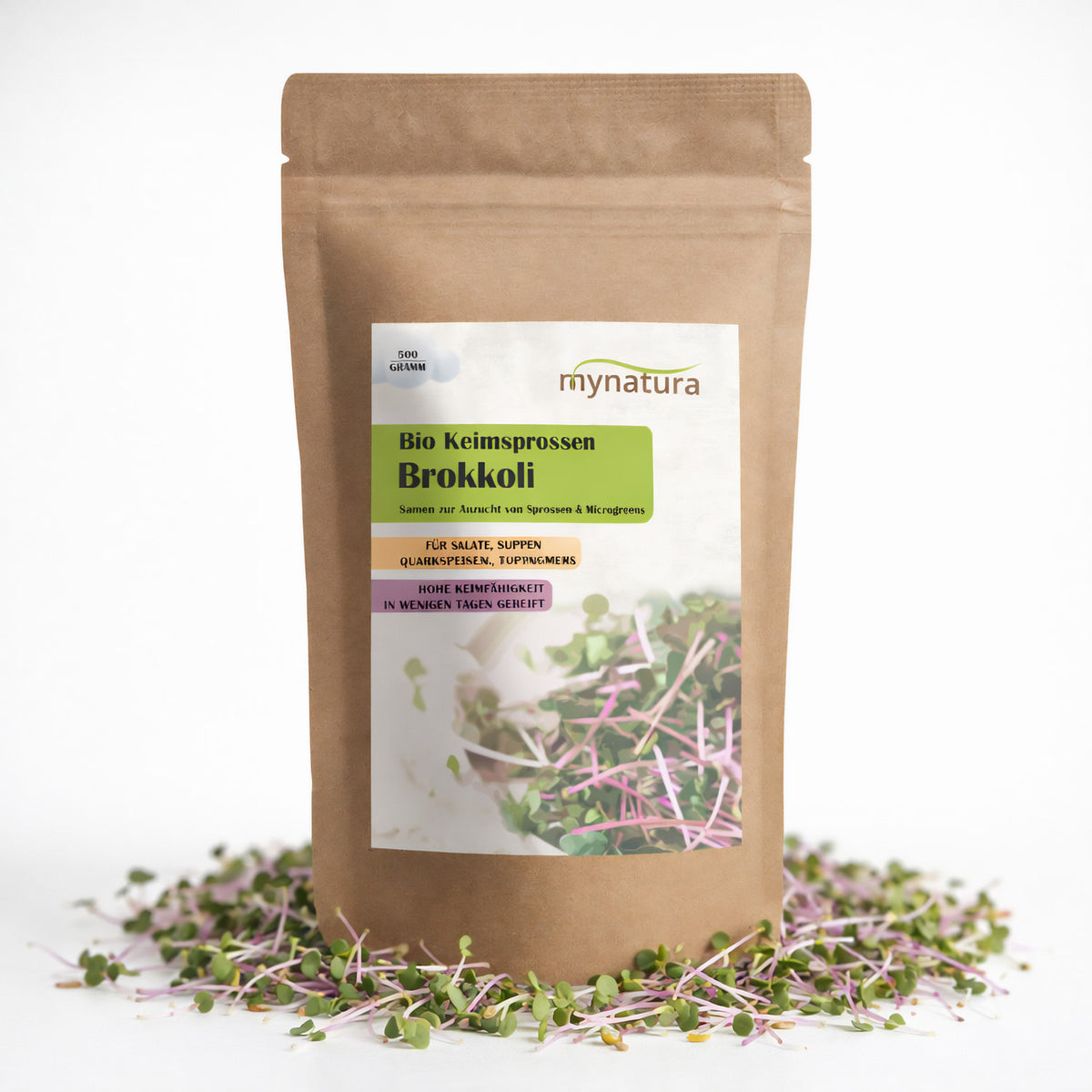 Mynatura Bio Keimsprossen Brokkoli Gemüse (500g)