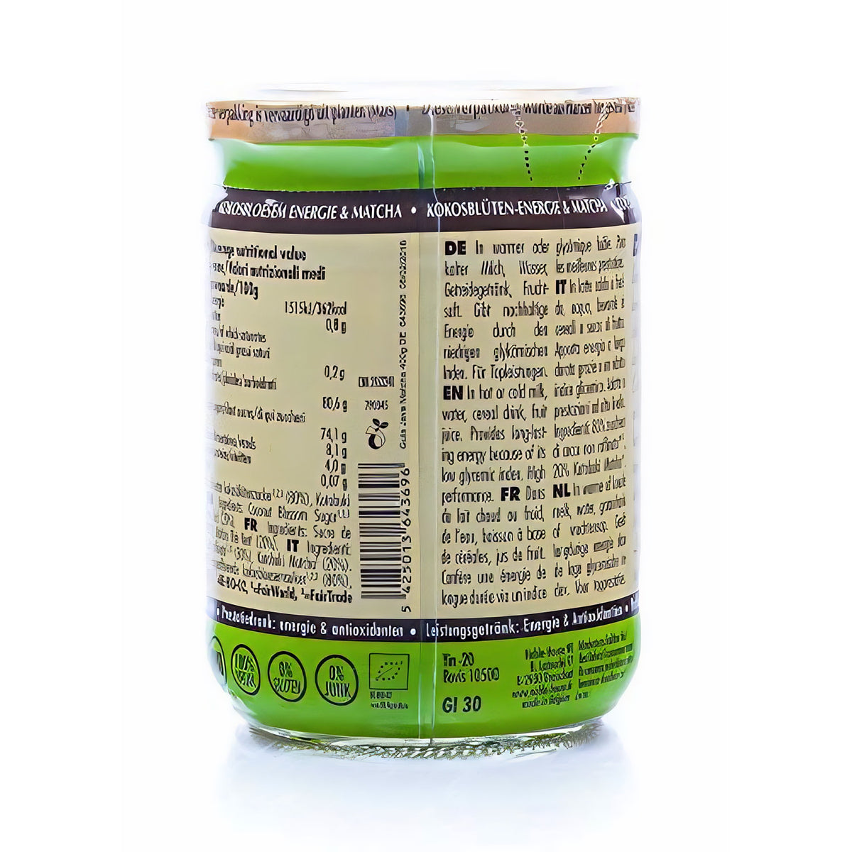 Aman Prana Bio Gula Java Matcha, 400 g — Abbildung 3