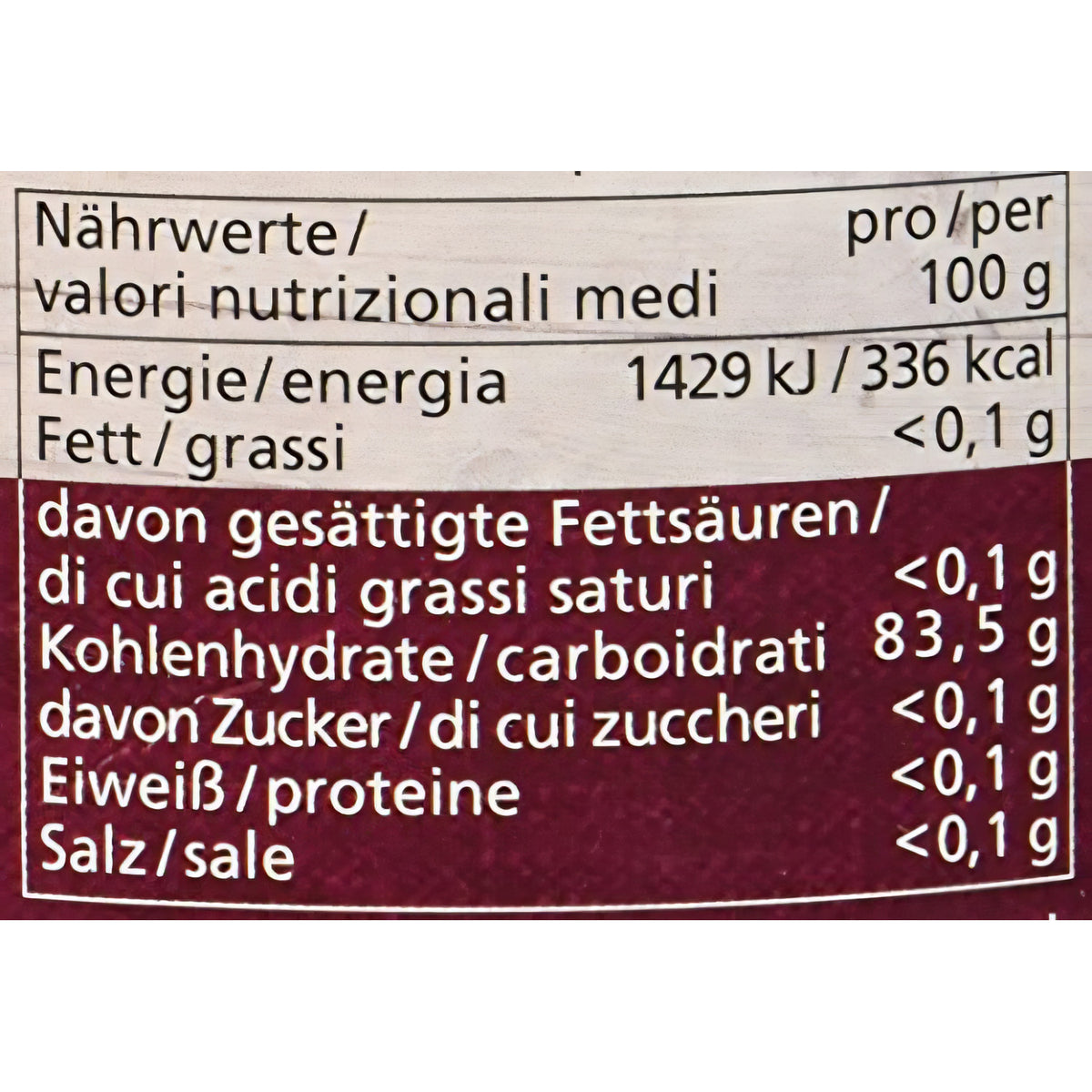 Arche Pfeilwurzelstärke — Abbildung 4
