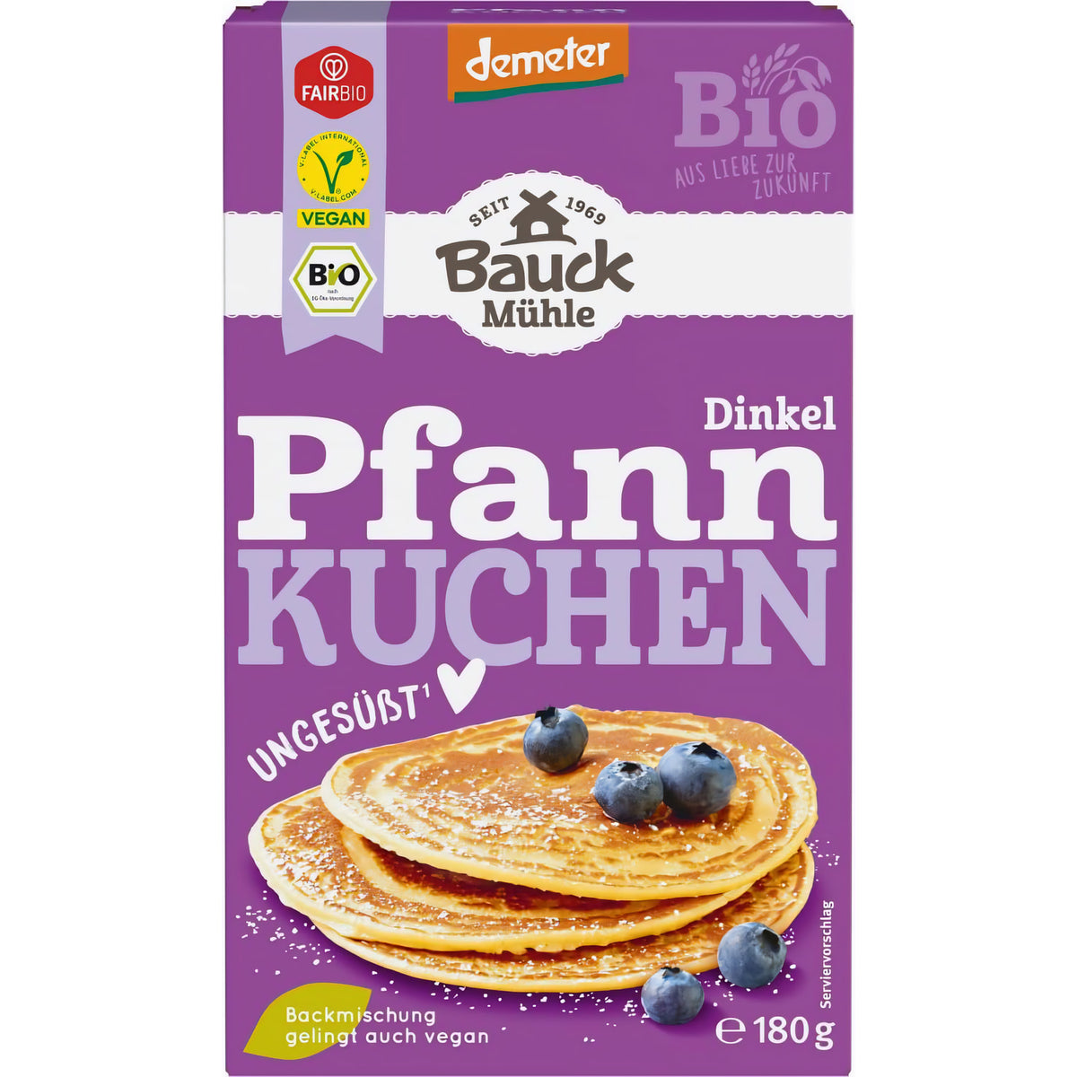 Bauckhof / Bauck Mühle Bauckhof Dinkel-Pfannkuchen Mix - Demeter 180g