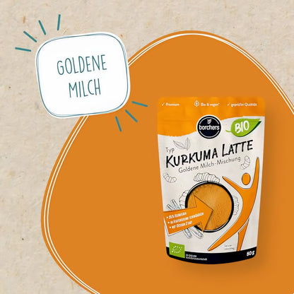 borchers Kurkuma Latte - Goldene Milch-Mischung | 80g | Bio- Qualität | von Natur aus vegan | DE-ÖKO-006 — Abbildung 3