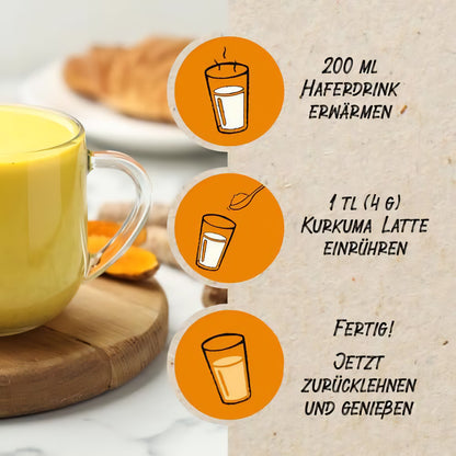 borchers Kurkuma Latte - Goldene Milch-Mischung | 80g | Bio- Qualität | von Natur aus vegan | DE-ÖKO-006 — Abbildung 5