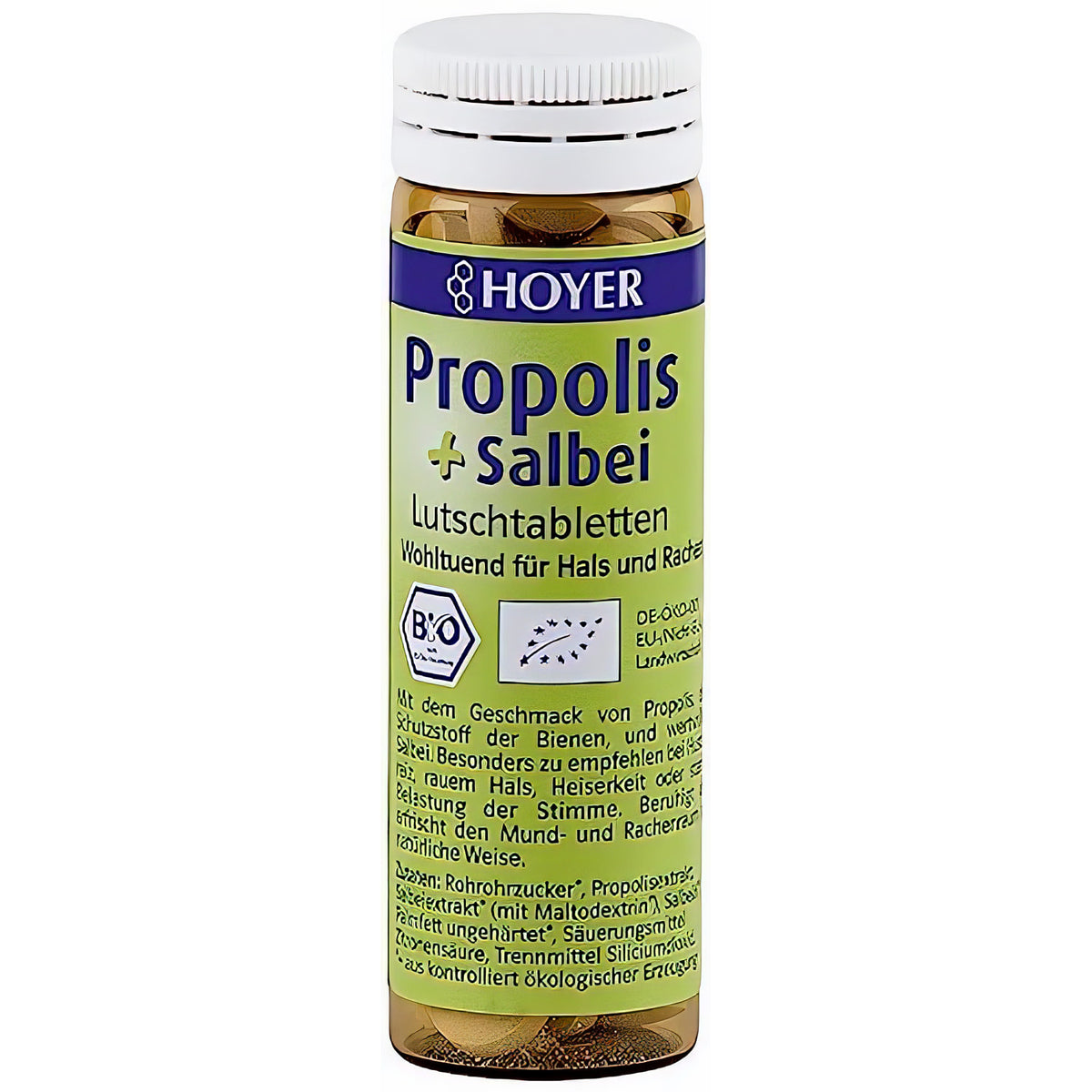 Hoyer Propolis & Salbei Lutschtabletten Bio, 60 Tabs(30 g) 1er — Abbildung 2