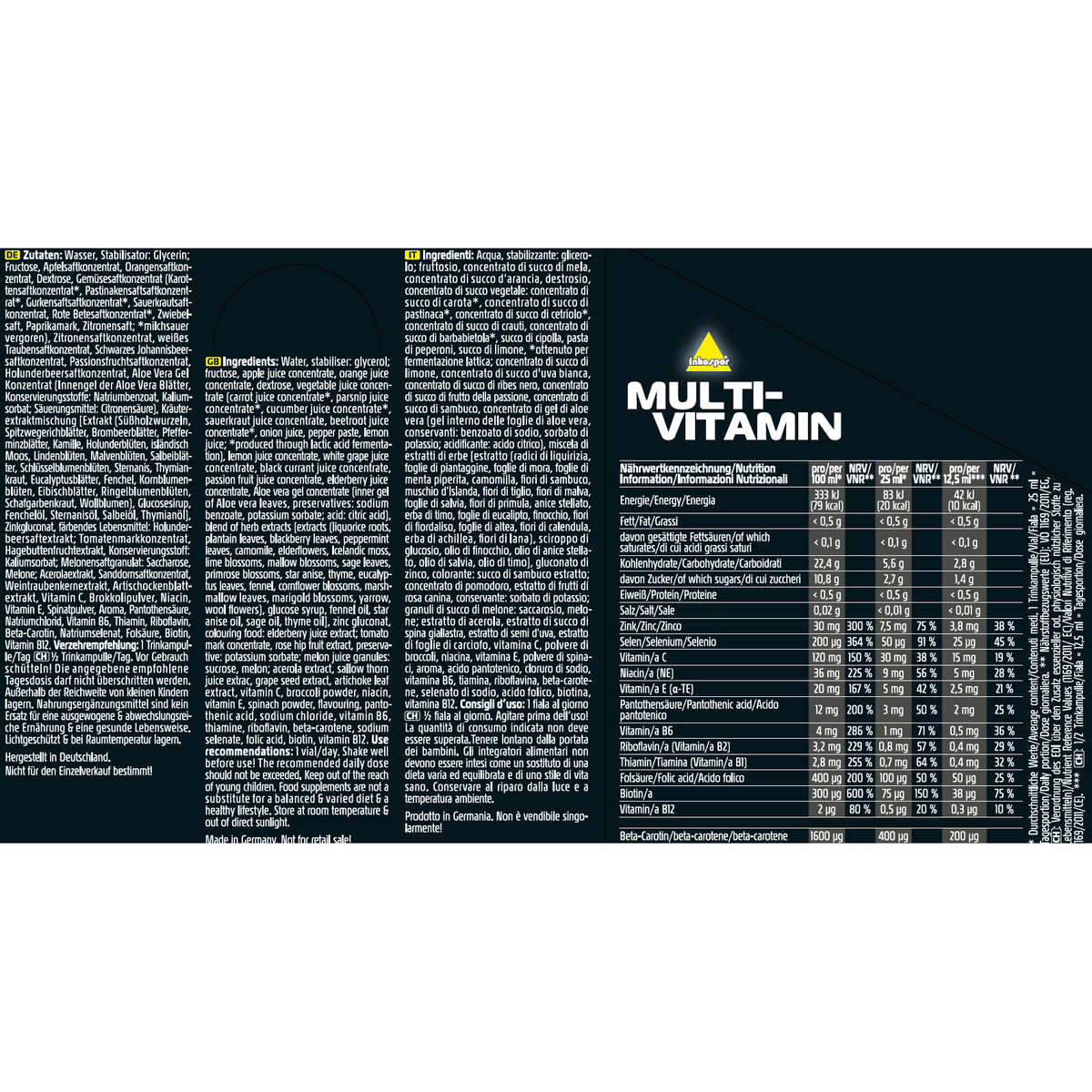 Inkospor Inko Active Multivitamin Ampullen 20x 25ml — Abbildung 2