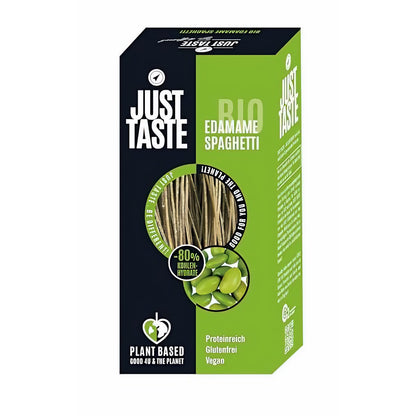 JUST TASTE - 3 BIO Superfood Bohnen Pasta Sorten - 6er Pack á 250g (2 x Edamame, 2x Kichererbse, 2x Black Beans) — Abbildung 4