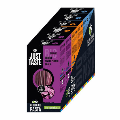 JUST TASTE - Die Famosen BIO Süßkartoffel Pasta Sorten - 6er Pack á 250g (2x Kurkuma Süßkartoffel, 2x Lila Süßkartoffel, 2 Weisse Süßkartoffel) — Abbildung 7