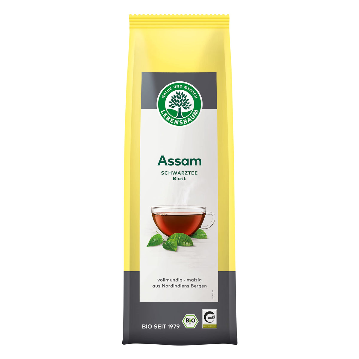 LEBENSBAUM Assam Schwarztee ganzes Blatt, lose, Bio mit vollmundig-malzigem Geschmack, Schwarztee Teeblätter, 100% natürlicher Genuss, 100 g — Abbildung 2