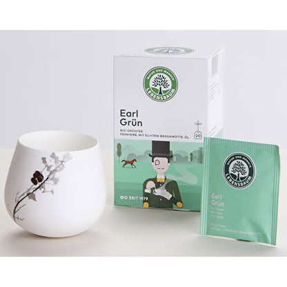 Lebensbaum Grüntee Earl Grün, Bio Grüntee, aromatischer Grüner Tee mit Bergamotte und Zitronen-Aroma, 20 Teebeutel, 30g — Abbildung 2